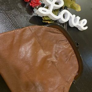Vintage leather clutch